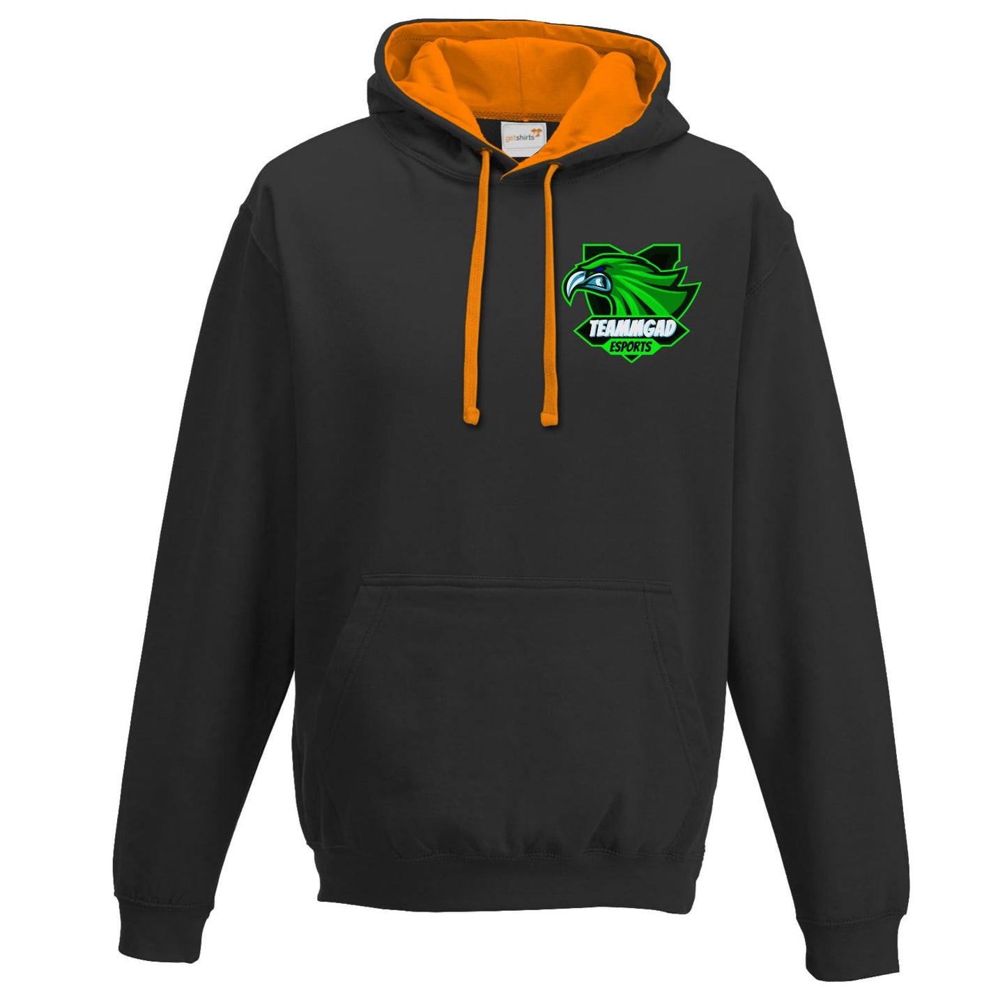 Jetblack/Orangecrush, XS